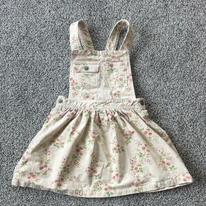 Polo by Ralph Lauren Cream Floral Girls' Overall Dress